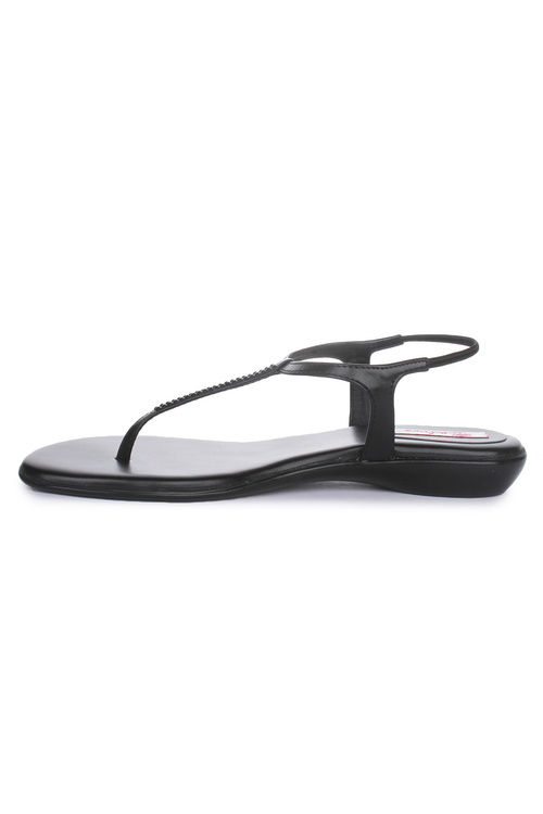 Bueno Black Sandals - TealCloset Footwear